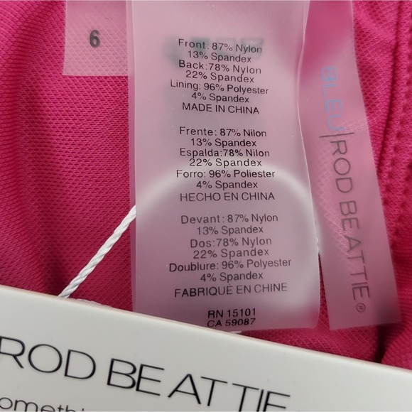 Bleu Rod Beattie Pink Rouge Tankini Top - Picture 3 of 3